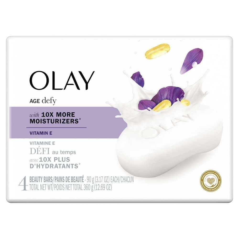 uk51KBgidK3fL-1-1.jpg Olay Age Defying Beauty Bar Soap, 4 Ct 320g - Fast UK Delivery - Image 1