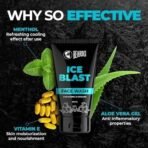 BEARDO Ice Blast Cooling Facewash for Men, 100 ml | INSTANT Icy freshness | Aloe Vera Face wash, Vitamin E & Menthol for cool lock technology | Refreshing & Hydrating facewash - Fast UK Delivery - Image 5