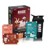Rage Coffee 30 Silk Blend Assorted Coffee Sachets | 10 Sachets Each Flavour (Vanilla Velvet, Belgian Chocolate, Creamy Hazelnut)| Makes 30 Cups | Rich & Bold Instant Coffee Flavour Coffee | For Hot/ Cold Coffee + Shaker 400ml - Fast UK Delivery - Image 2