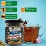 Rooted Peepul Kashmiri Kahwa Green Tea | With Pure Saffron and Rose Petals | All Natural Ingredients - Fast UK Delivery - Image 3