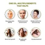 Indus Valley Bio Organic Pure Extra Virgin Olive 100% Organic and Cold-press, Massage Oil for Skin & Hair Care - (200ml) - Fast UK Delivery - Image 7