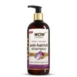 WOW Skin Science Onion & Collagen Anti-Hairfall Shampoo|Reduces Hairfall|Strengthens Roots|Nourishes Scalp|Prevents Breakage|Enhances Hair Thickness and Shine|New & Improved Formulation|500ml - Fast UK Delivery
