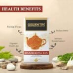 Golden Tips Darjeeling Pyramid Black Tea bag (20 Tea Bags, 40 Grams) - Fast UK Delivery - Image 4