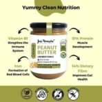 Jus' Amazin Creamy Organic Peanut Butter - Unsweetened (500g) | 31% Protein | Single Ingredient - 100% Organic Peanuts (no Added Sugar/Salt) | Vegan | Dairy Free | Keto | Clean Nutrition - Fast UK Delivery - Image 4