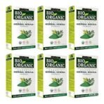 INDUS VALLEY 100% Certified Organic Herbal Henna Powder, 100g each (Pack of 6) - Green - Fast UK Delivery - Image 2