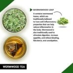 TEACURRY Wormwood Tea (1 Month Pack, 30 Tea Bags) - Helps with Digestion, Ulcer and Liver Care Premium Himalayan Artemisia - Fast UK Delivery - Image 3