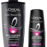 L'Oreal Paris Fall Resist 3X Anti-Hairfall Shampoo, 640ml (With 10% Extra) And L'Oreal Paris Fall Resist 3X Anti-Hairfall Conditioner, 175ml (With 10% Extra) - Fast UK Delivery