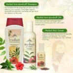 moha: Anti-Dandruff Hair Care Kit Which Includes Herbal Anti-Dandruff Shampoo (100 Ml) + Anti-Dandruff Hair Oil (200 Ml) + Herbal Hair Serum (100 Ml) For Healthy Hair | Unisex Product - Fast UK Delivery - Image 5