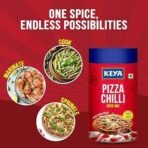 Keya Pizza Chilli Flakes | Natural Chilli Flakes | Dry Red Chilli Flakes| Seasonings |Multipurpose Seasoning| Zero added Colours, Fillers, Additives & Preservatives | 100% Natural | Perfect for Pizza, Pasta, Chilli Potato, Sweet Corn, Makhana| 70g - Fast UK Delivery - Image 6