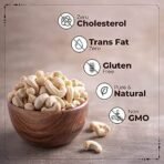 Happilo 100% Natural Premium Whole Cashew 500g Value Pack & Happilo 100% Natural Premium California Dried Almonds 500g Pack Pouch - Fast UK Delivery - Image 4