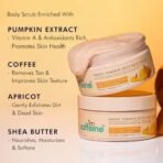 mCaffeine Pumpkin Spice Cleanse & Detan Duo for Glowing Skin| Mildly Cleanses, Exfoliates, Detans|Pumpkin Body Wash - 300ml & Pumpkin Body Scrub - 175 g | Sweet & Spicy Pumpkin Aroma for Men & Women - Fast UK Delivery - Image 6