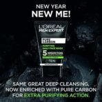 L'Oreal Paris PROFESSIONAL PARIS Men Expert, Pure Charcoal Purifying Daily Face Wash for Men - 100ml - Fast UK Delivery - Image 5