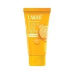 LAKME Blush & Glow Exfoliating Face Wash With Vitamin C Serum, Brightening And Gentle Facewash With Lemon Fruit Extracts For All Skin, 100Gm,1 Count - Fast UK Delivery