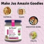 Jus' Amazin Crunchy Seed Butter (200g) - Mixed Seeds | Watermelon Seeds, Organic Sunflower Seeds, Organic Pumpkin Seeds & Organic Flaxseeds | Clean Nutrition, Zero Junk - Fast UK Delivery - Image 5