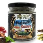 Rooted Peepul Kashmiri Kahwa Green Tea | With Pure Saffron and Rose Petals | All Natural Ingredients - Fast UK Delivery - Image 2