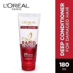 L'Oreal Paris Rapid Reviver Total Repair 5 Deep Conditioner, 180ml & L'Oreal Paris Total Repair 5 Repairing Shampoo with Keratin XS, 192.5ml - Fast UK Delivery - Image 4