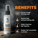 Beardo Instant Shine Hair Combo for Men (Pack of 2) | Serum 50ml, Detangling Brush | Smooth & Shiny, Nourished & Volumnized | Get Salon-like Shine & Smoothness at Home - Fast UK Delivery - Image 5
