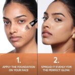 Mila Beaute Longwear Weightless Foundation | Matt Finish With SPF 15 and Vitamin E | Water Resistant Buildable Formula & Super Light | Liquid Foundation | Shade - (303 Coffee Toffee, 30ml) - Fast UK Delivery - Image 6