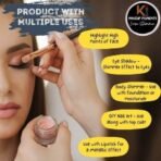 KINDED Loose Shimmer Makeup Foil Pigments Glitter Eyeshadow for Women Smokey Eyes Face Brow Bones Body Highlighter Metallic Beauty Shiny Dust Powder Pearls (Combo 3gm each, Bronze & Carrot Red) - Fast UK Delivery - Image 6