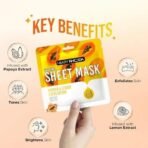 Hilary Rhoda Facial Sheet Mask | Hydrate, Detox, Brighten & Exfoliate | 4 Unique Masks for All Skin Needs | Suitable For All Skin Types | 20 Gm X 4U | Pack of 4 - Fast UK Delivery - Image 4