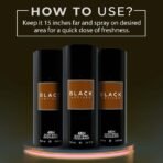 Colorbar Deodorant Black - Vetiver Deo | Masculine fragrance | Long Lasting freshness | Controls bad odour| Feels soft on the skin - Fast UK Delivery - Image 4