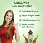 Kapiva Wild Tulsi Giloy Juice (2L) | Fresh Tulsi and Neem-grown Giloy to Support Immune Health - Super Saver Pack of 2 - Fast UK Delivery - Image 5