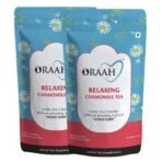 ORAAH Chamomile Green Tea | Decreases Pain & Headaches | Made with 100% Whole Leaf & Natural Chamomile Flowers, 50Gms (Pack 2) - Fast UK Delivery - Image 2