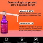 O3+ Agelock Vitamin C Ferulic Acid Serum Antioxidant Face Toner for Detanning, Fine Lines, Wrinkle Removal & Bright Skin, 30g - Fast UK Delivery - Image 4