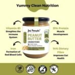 Jus' Amazin Crunchy Peanut Butter - Unsweetened | 27.8% Protein | Single Ingredient - 100% Peanuts (no added Sugar/Salt) | Vegan | Dairy Free | Keto (Organic Peanut Butter Crunchy, 500 g (Pack of 1)) - Fast UK Delivery - Image 4