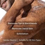 mCaffeine Exfoliating Coffee Face & Body Scrub Combo For Tan Removal | For Women & Men | Removes Blackheads and Dirt from Face, Neck, Elbows & Knees for Soft & Smooth Skin - 200gm - Fast UK Delivery - Image 3