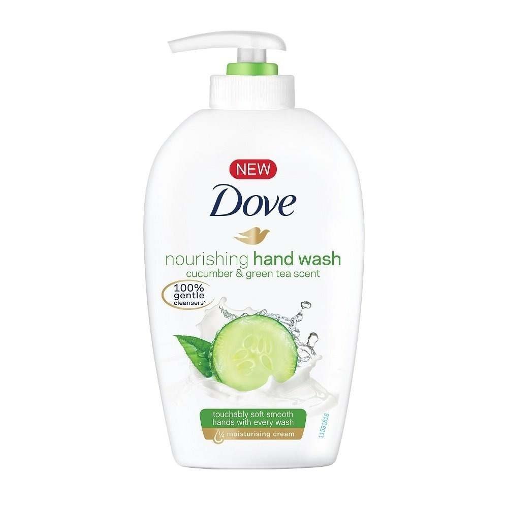 uk51NS5YjyFcL-1-1.jpg Dove Hand Wash - 220 ml (Cucumber and Green Tea) - Fast UK Delivery - Image 1