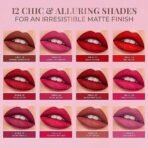 Just Herbs Relaxed Matte Liquid Lipstick Lip colour for Women, Nourishing & Long Lasting Lipsticks 4 ml - Fast UK Delivery - Image 4