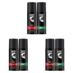 Beardo Perfume Deo Spray - LEGACY & GODFATHER Deodorant for Men (150ml x 2) | Spicy, Woody, Fresh Notes Body Spray for Men | Long Lasting Deo for Men (Pack of 3) - Fast UK Delivery