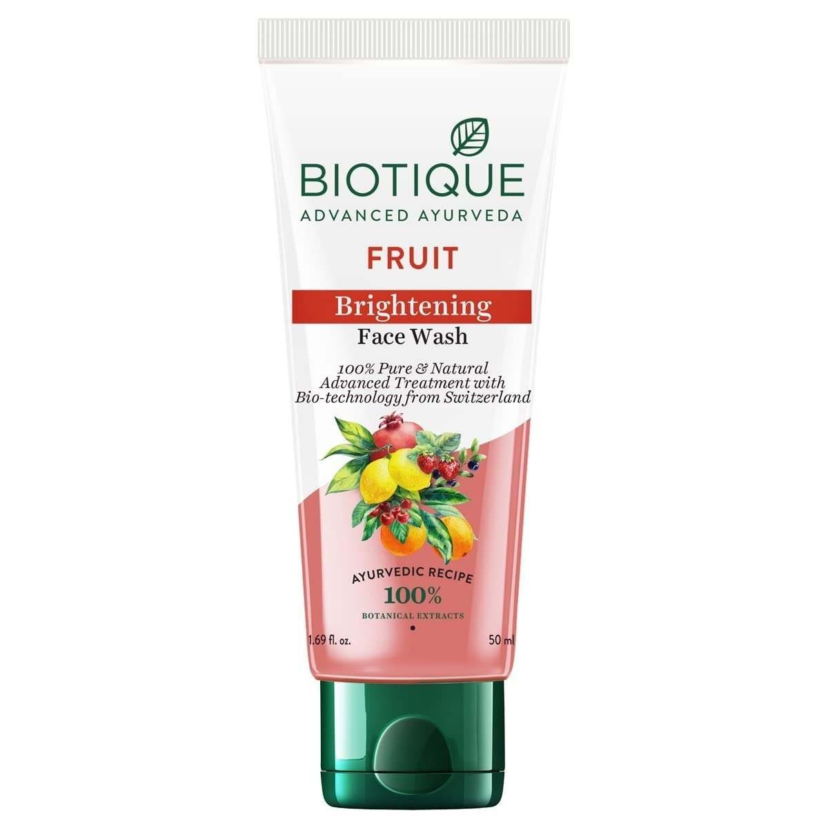 uk51Nb5SgbWxL-1-1.jpg Biotique Fruit Brightening Face Wash, 50ml - Fast UK Delivery - Image 1