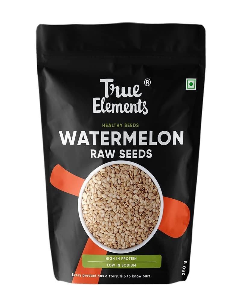 uk51NhflOxpYL-1.jpg True Elements Watermelon Seeds 250g - High in Protein | Raw Watermelon Seeds for Eating | Magaj Seeds | Non - GMO | Raw seeds | Nutrients Rich | Source of antioxidants - Fast UK Delivery - Image 1