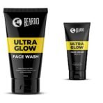 Beardo Facewash Combo | Ultraglow Face Wash 100ml & Ultraglow Face Cream 60g (Set of 2) - Fast UK Delivery