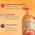mCaffeine Glow Boost Grapefruit Body Wash | Fruity Grapefruit Aroma | Vitamin C Rich & 5% Glycerine | Deep Cleanse, Detan for Soft & Smooth Skin | Fragrance Shower Gel for All Skin Types- 300 ml - Fast UK Delivery - Image 7