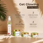 Indus Valley Skincare Combo Kit Light Day Cream with SPF 25 (100 ml) | Night Cream (50 ml) | Under Eye Cream (50 ml) with Rose Water (250 ml) - Festive Gifting Pack for All skin type - Fast UK Delivery - Image 5