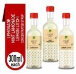 Dhampure Speciality Kids Mocktail Syrups - Lemonade Mint, Lemonade & Lemon Litchi Flavouring Syrup For House Parties - 900Ml (3 X 300Ml) | Makes 12-15 Drinks Per Bottle - Fast UK Delivery - Image 3