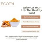 Ecotyl Lakadong Turmeric Powder | Chemical Free Haldi Powder | High Curcumin | Pure & Natural | Unprocessed | Rich Earthy Aroma | 200g - Fast UK Delivery - Image 5