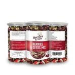 Berries And Nuts Trail Mix | Berries & Seeds Mix | 600 Grams | 3 Bottle of 200 Grams | Cranberries, Blueberries, Gojiberries, Strawberries, Pumpkin, Sunflower, Chia, Watermelon, Flax Seeds - Fast UK Delivery - Image 2