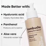mCaffeine Kombucha Hydrating Face Cleanser with Hyaluronic Acid | Gentle Cleanser for Intense Hydration & Soft Skin | Removes Oil & Dirt | Antioxidant-rich Face Wash for Women & Men | 100ml - Fast UK Delivery - Image 5