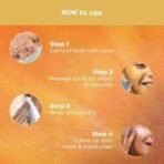 WOW Skin Science Vitamin C + Hyaluronic Acid Brightening Face Scrub | Gently Exfoliates | Smoothens Skin Texture | Hydrates Skin | Promotes Even-Toned Complexion | 100g - Fast UK Delivery - Image 7