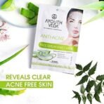 Ayouthveda Anti-acne Face Serum Sheet Mask for Oil Acne-prone Skin,Glowing Skin, Paraben-free Fights Dark Spots | Hydrates & nourishes skin, Brightens skin tone, Better Skin Texture (Pack of 12, 20g each) - Fast UK Delivery - Image 7