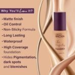 Hilary Rhoda Skin Perfecting Foundation | With SPF 15 | Super Matte Finish | Full Coverage | Oil-Control & Paraben-Free | 6 Shades | Conceals Fine Lines & Blemishes | 30g (Honey| Shade 04) - Fast UK Delivery - Image 6