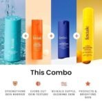 Foxtale Age Defender Routine (Dewy) Skin Care Kit | Retinol Night Serum 30ml + Vitamin C Face Serum 30ml + Cleanser Face Wash 100ml + Dewy Finish Sunscreen 50ml - Fast UK Delivery - Image 4