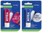 NIVEA Lip Balm, Fruity Cherry Shine, 4.8g and NIVEA Lip Balm, Original Care, 4.8g - Fast UK Delivery - Image 2