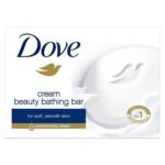 Dove Cream Beauty Bathing Bar With ? Moisturizing Cream To Give You Softer, Smoother Skin, 100 g - Fast UK Delivery