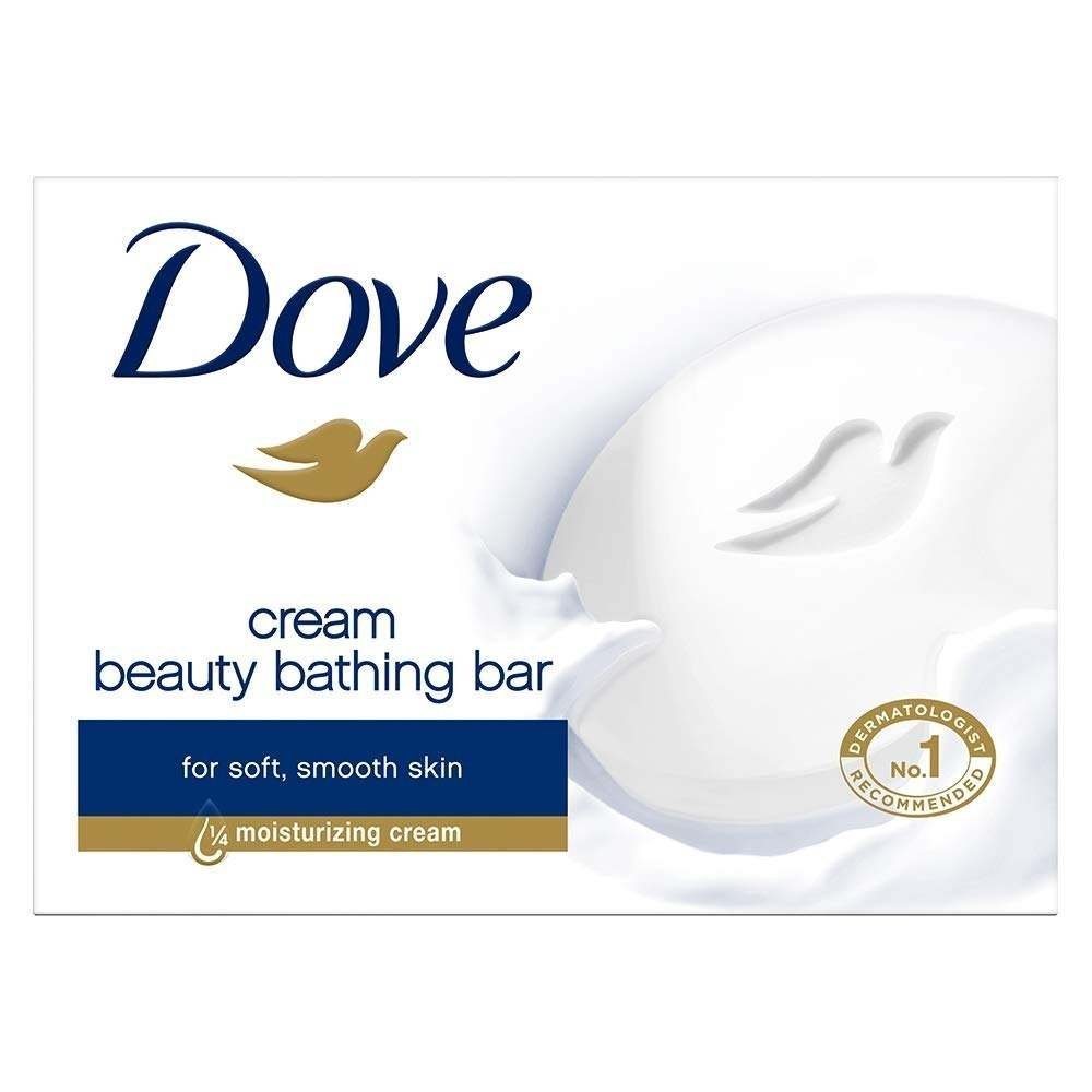uk51PIkZxJnXL-1-1.jpg Dove Cream Beauty Bathing Bar With ? Moisturizing Cream To Give You Softer, Smoother Skin, 100 g - Fast UK Delivery - Image 1