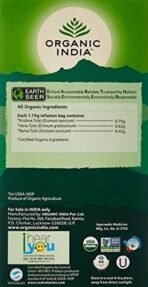Organic India Tulsi Original Tea, 25 Infusion Tea Bags (1 Bag x 1.74g Each) - Fast UK Delivery - Image 3